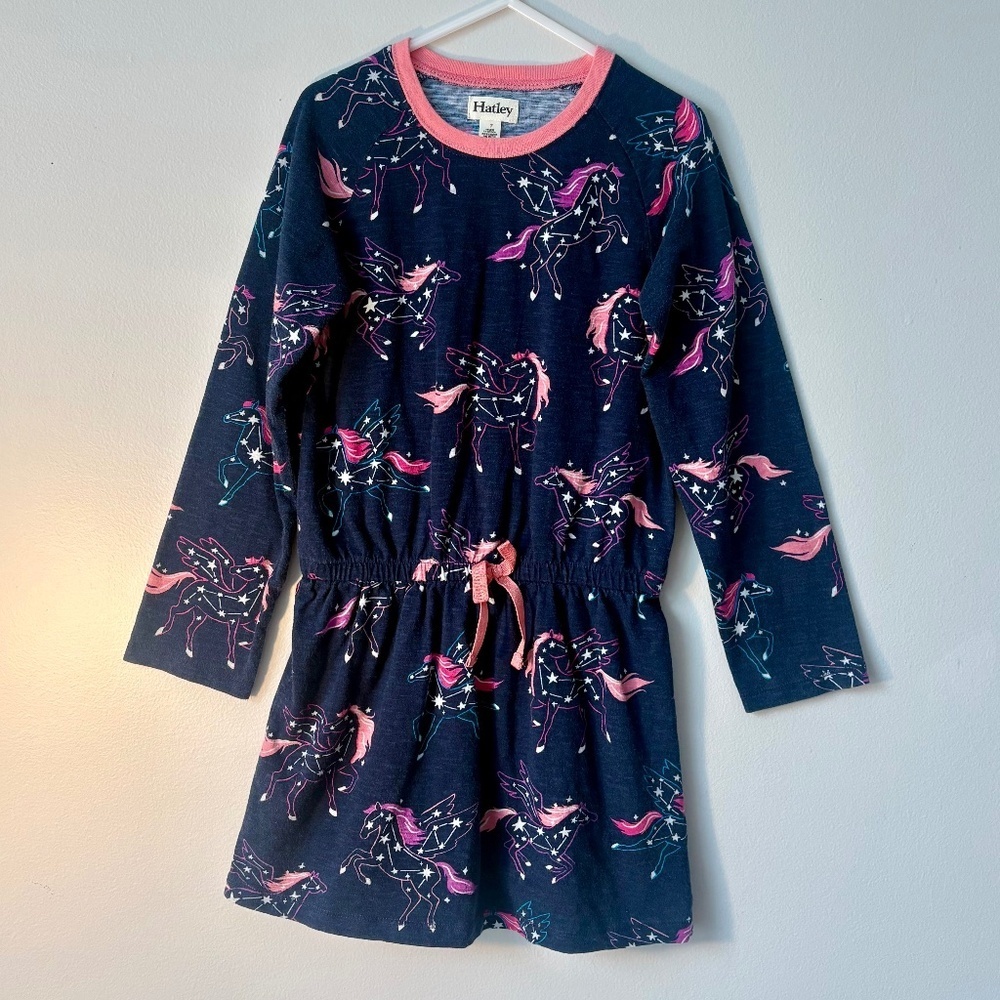 Hatley Pegasus Constellations Drop Waist Dress-Size 7